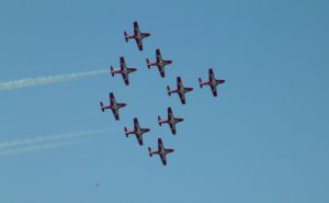 The Snowbirds in formation